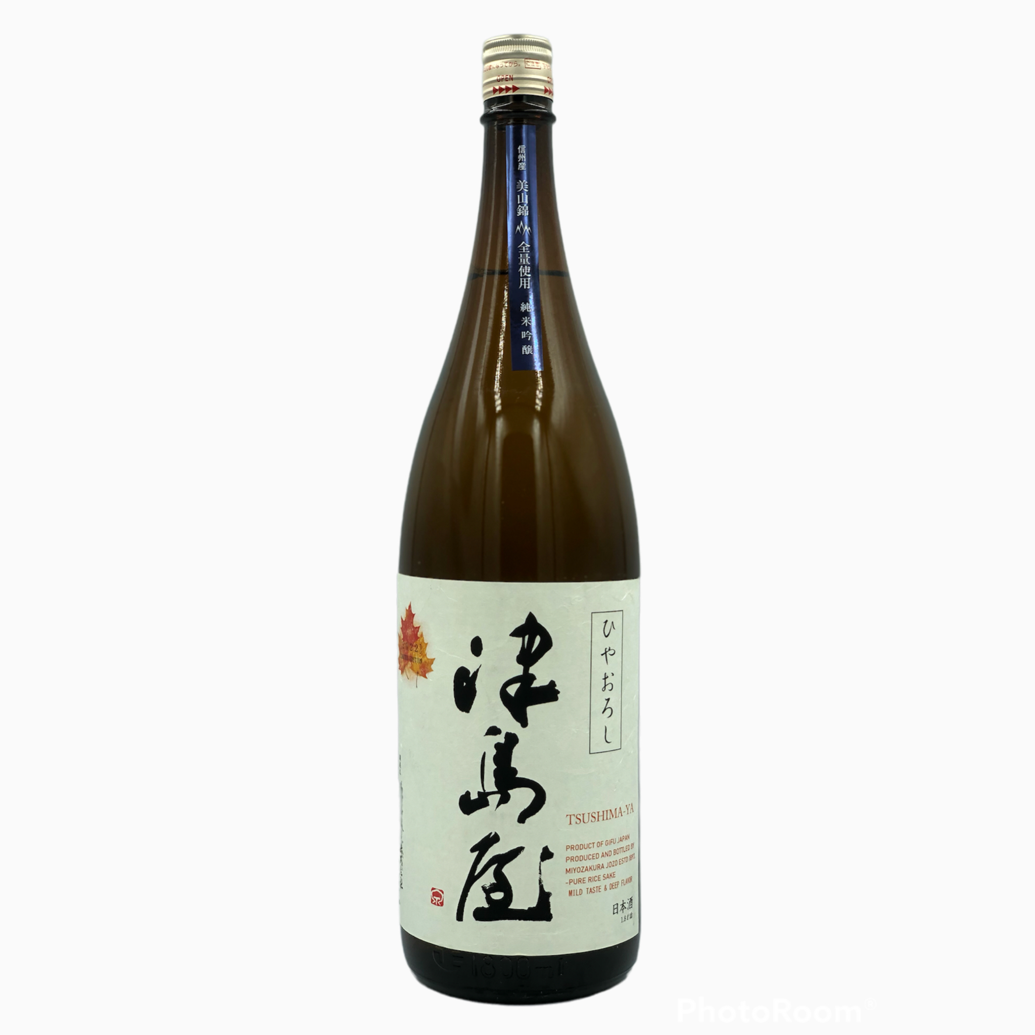 【津島屋】津島屋　信州産美山錦　純米吟醸　ひやおろし　1800ml